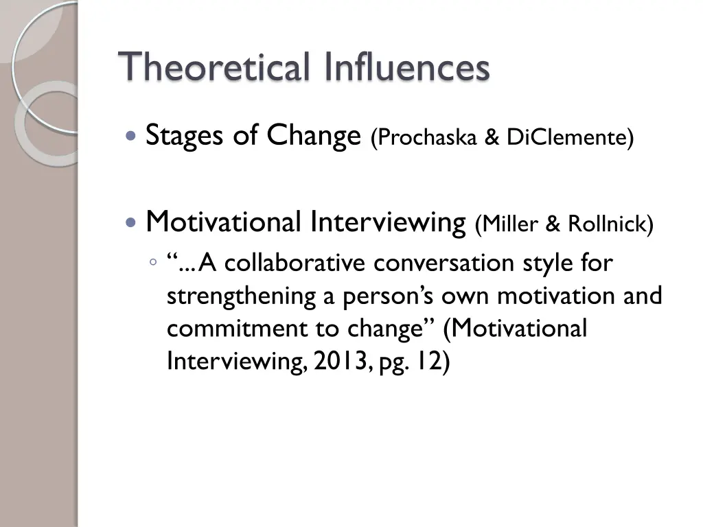 theoretical influences