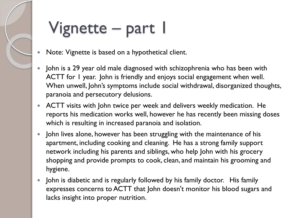 vignette part 1