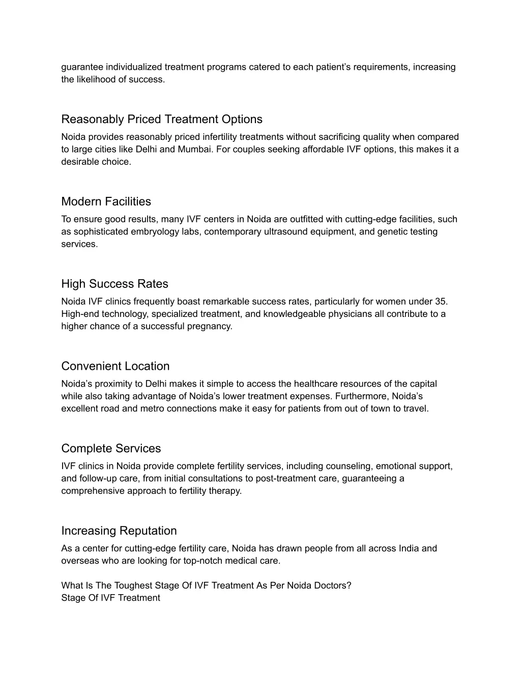 guarantee individualized treatment programs