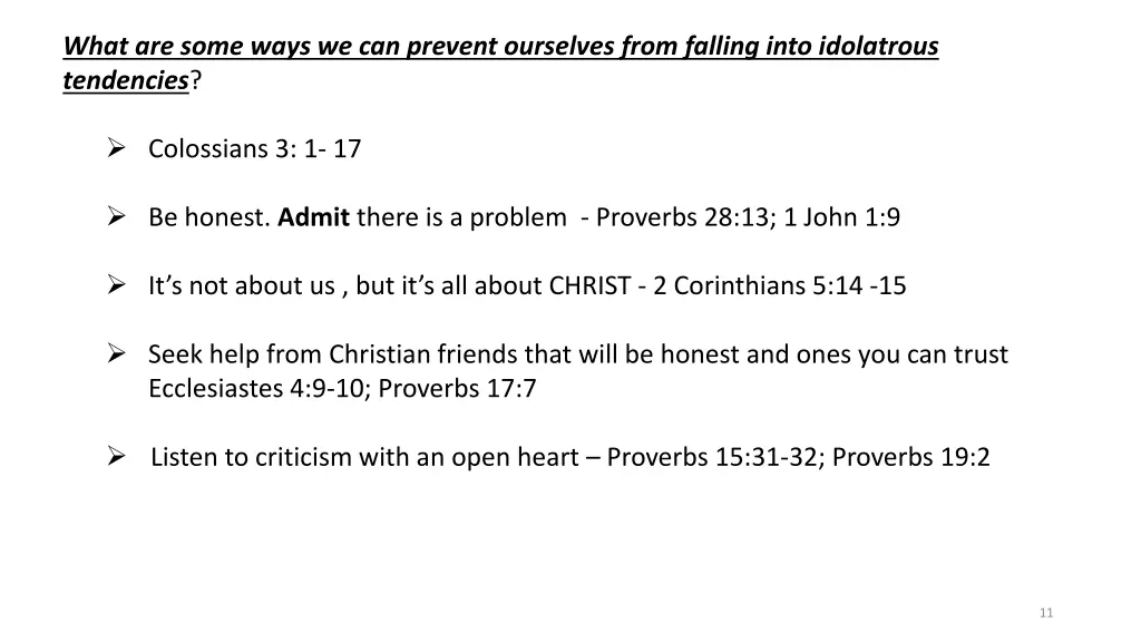 what are some ways we can prevent ourselves from