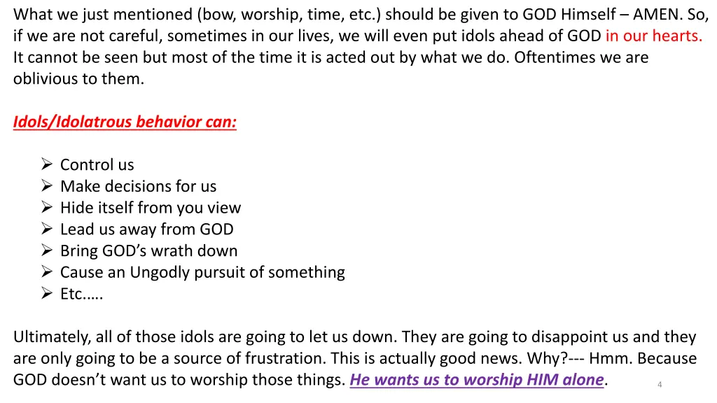 what we just mentioned bow worship time