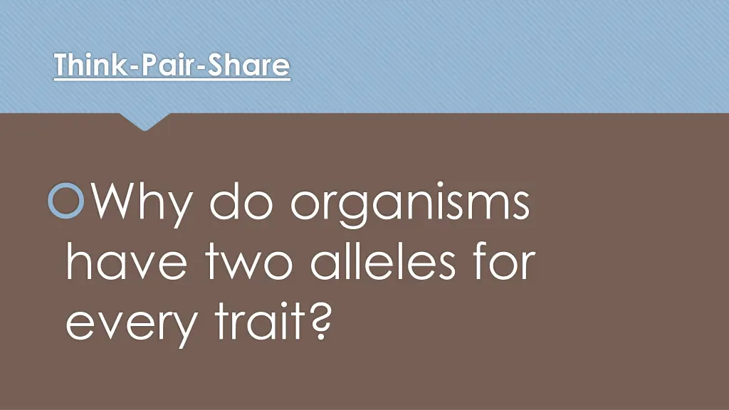 think pair share 1