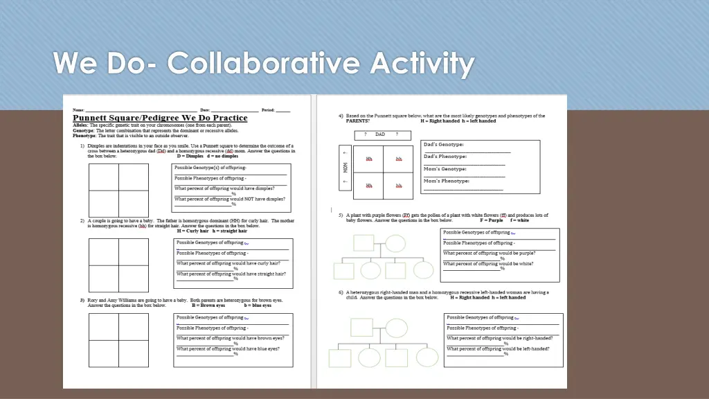 we do collaborative activity