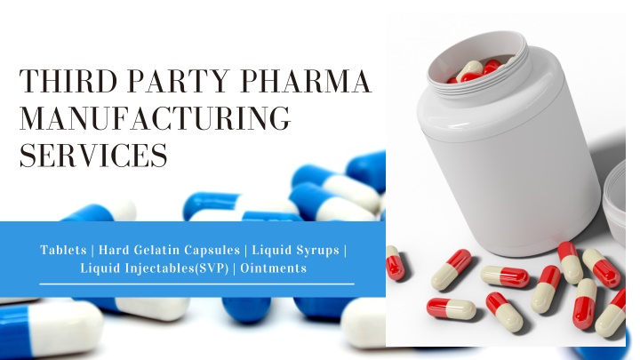 third party pharma manufacturing services