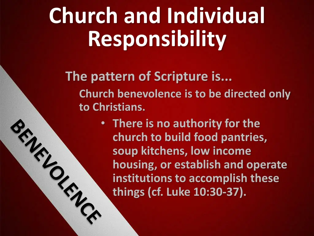 church and individual responsibility 8