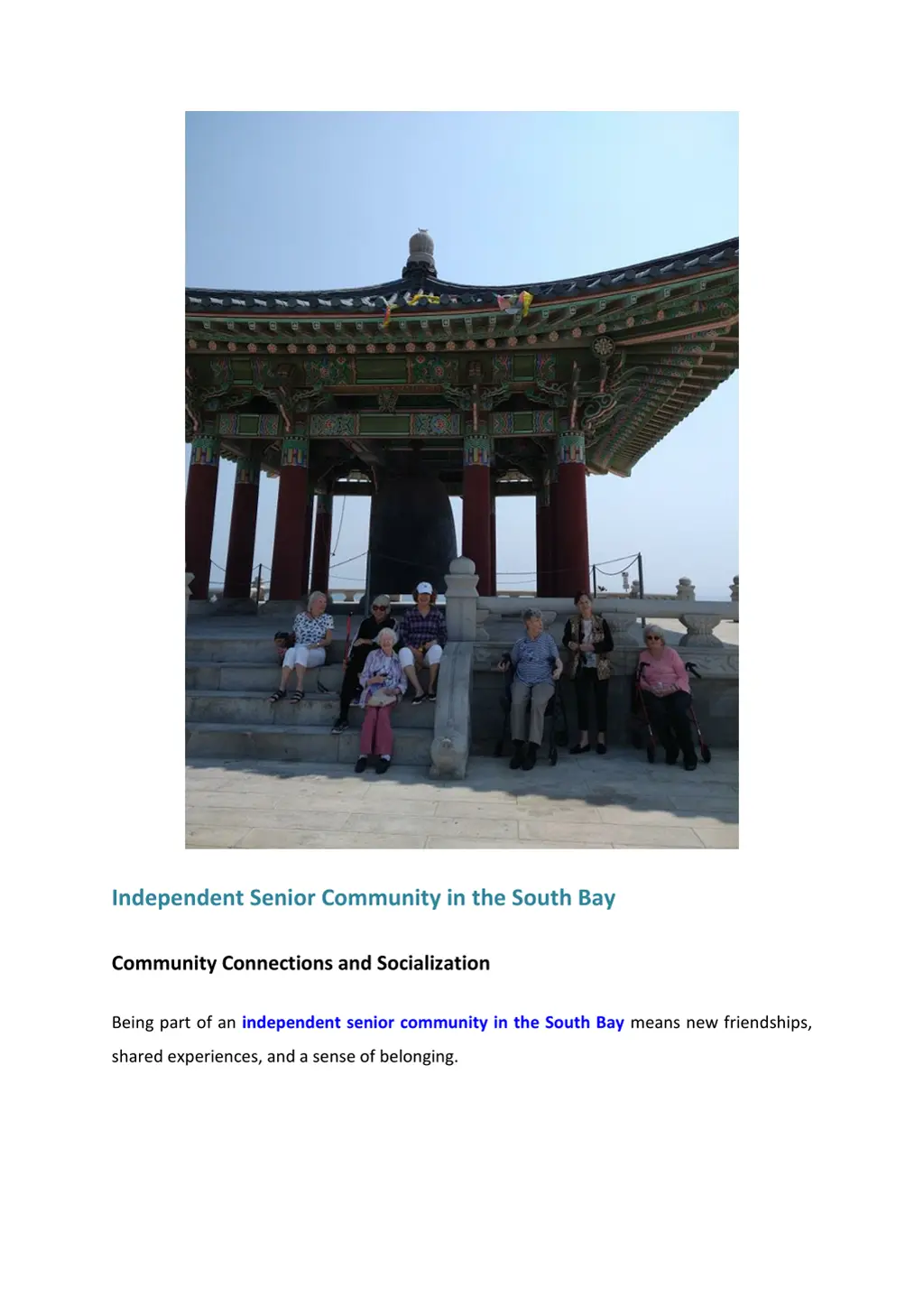 independent senior community in the south bay