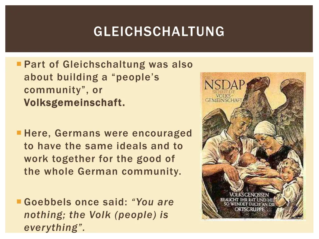 gleichschaltung 1