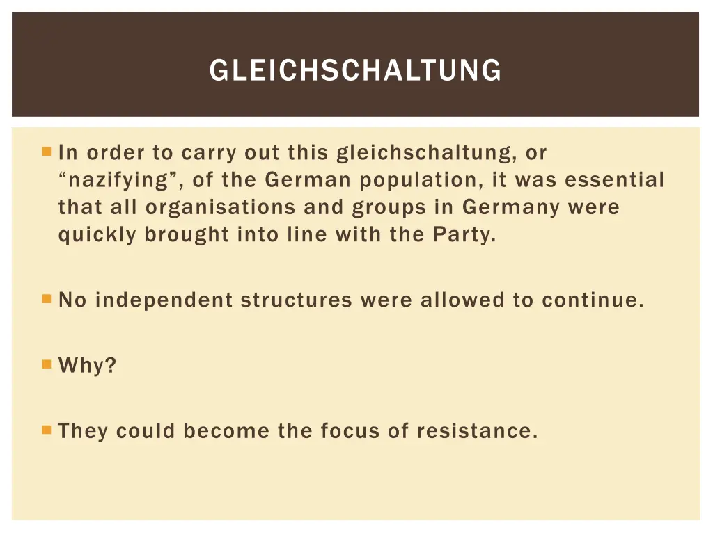 gleichschaltung 2