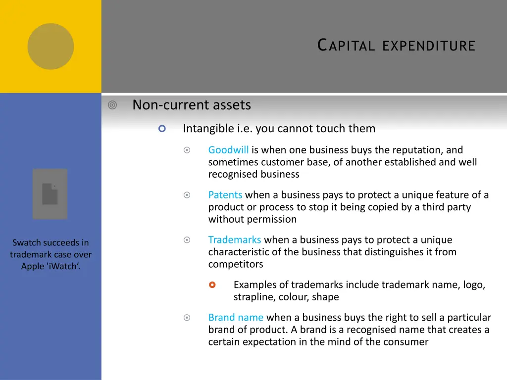 c apital expenditure 1