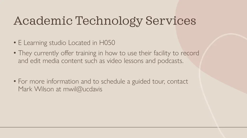 academic technology services