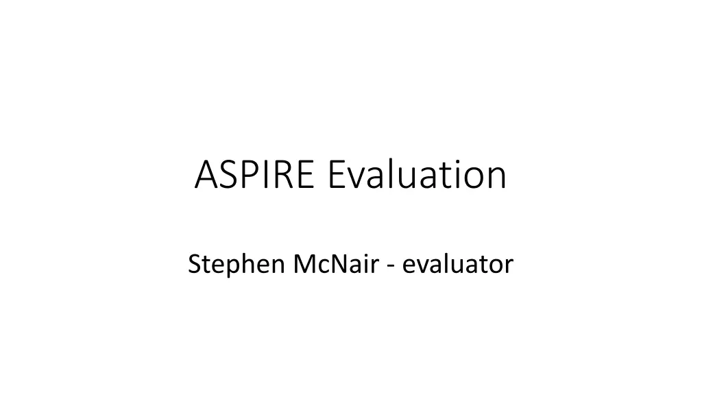 aspire evaluation