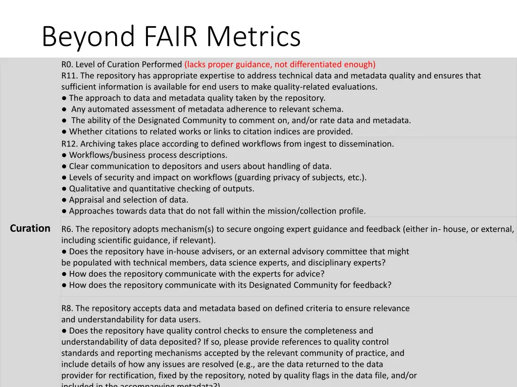 beyond fair metrics