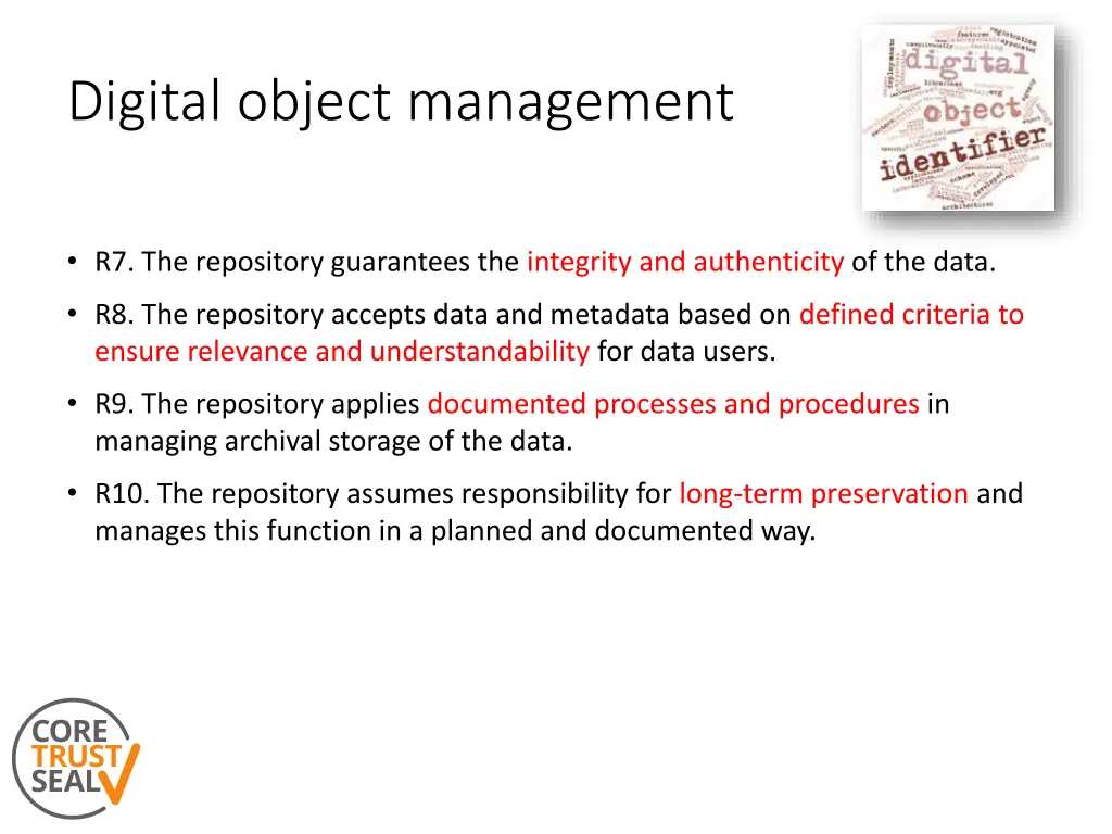 digital object management