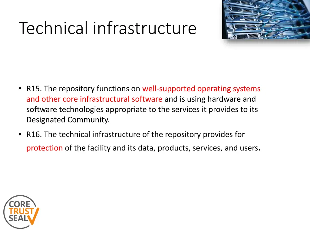 technical infrastructure