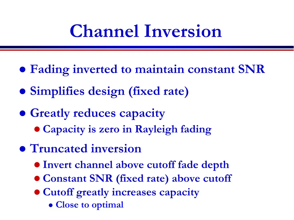 channel inversion