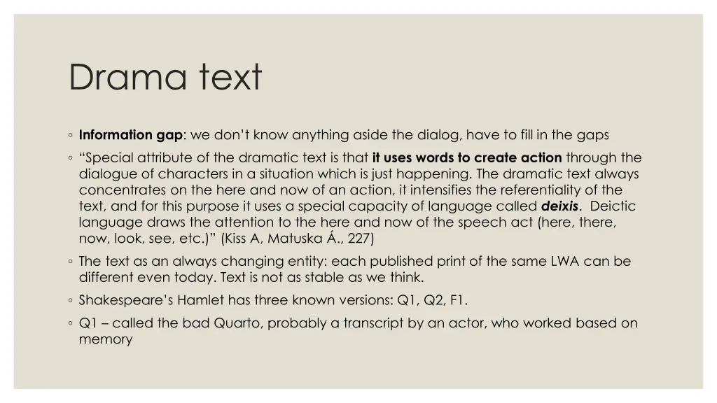 drama text