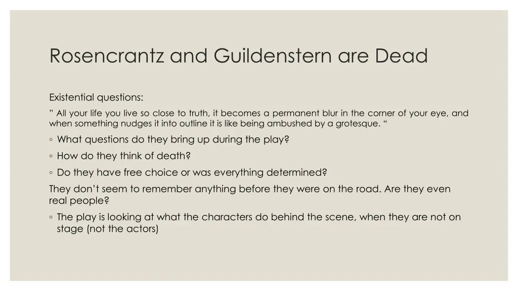 rosencrantz and guildenstern are dead 1