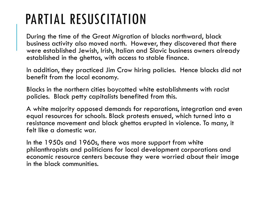 partial resuscitation