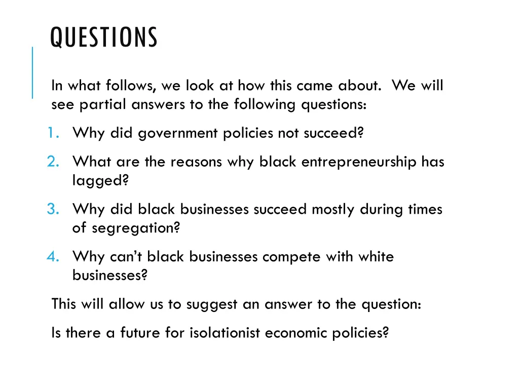 questions