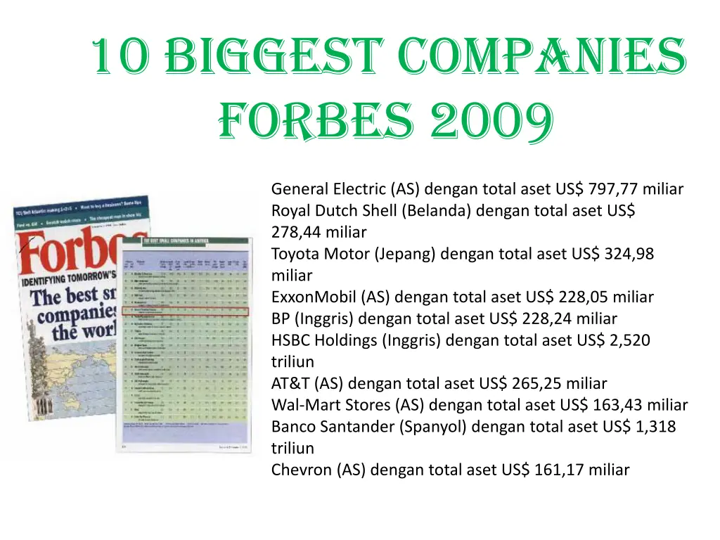 10 biggest companies forbes 2009