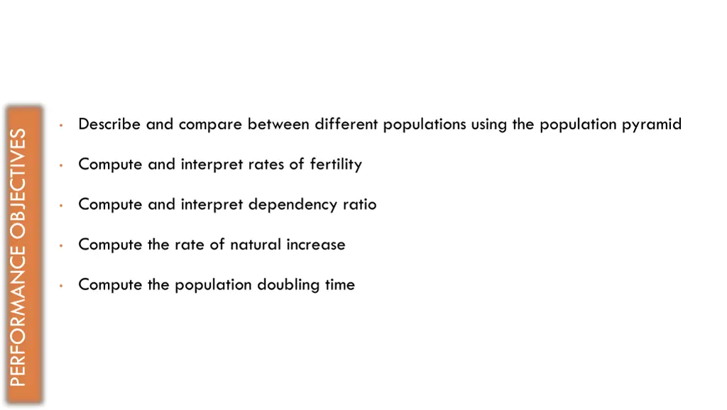 describe and compare between different