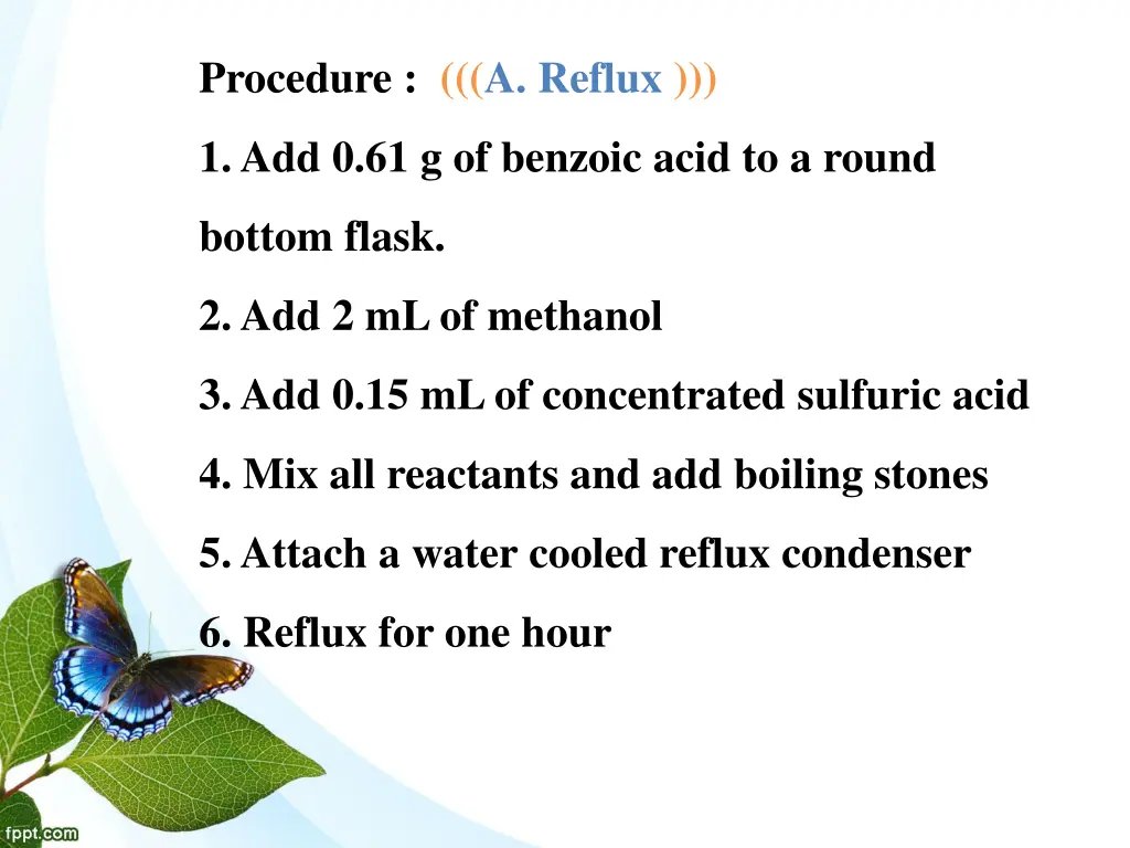 procedure a reflux