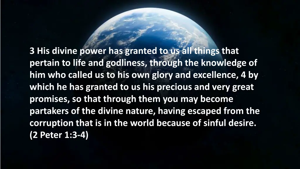 3 his divine power has granted to us all things