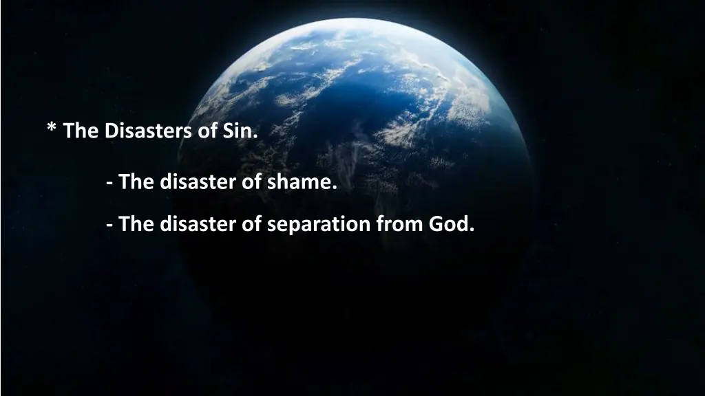 the disasters of sin 1