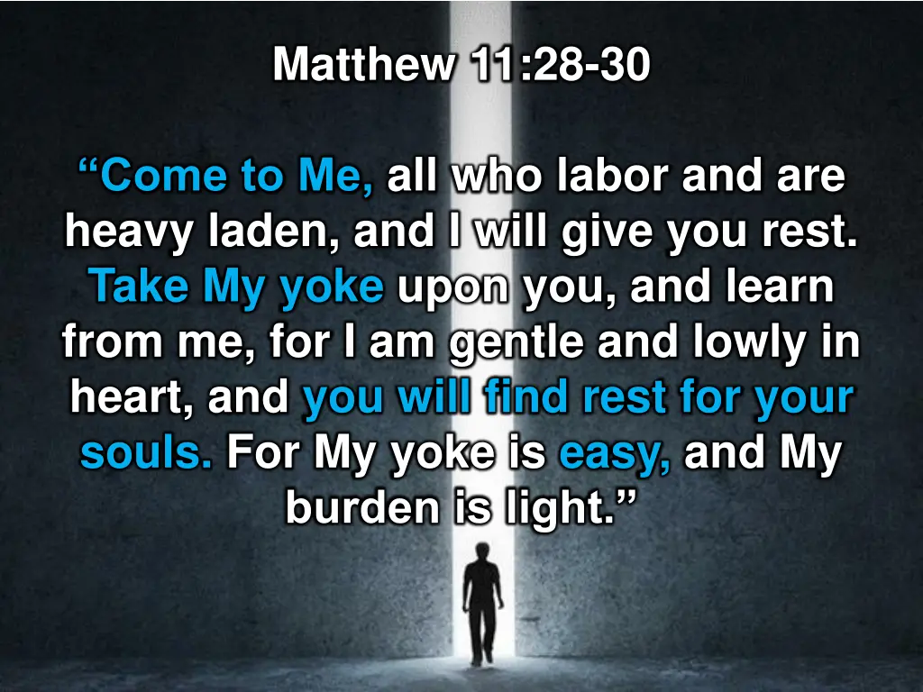 matthew 11 28 30