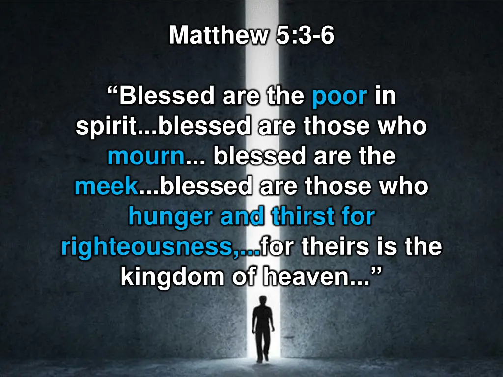 matthew 5 3 6