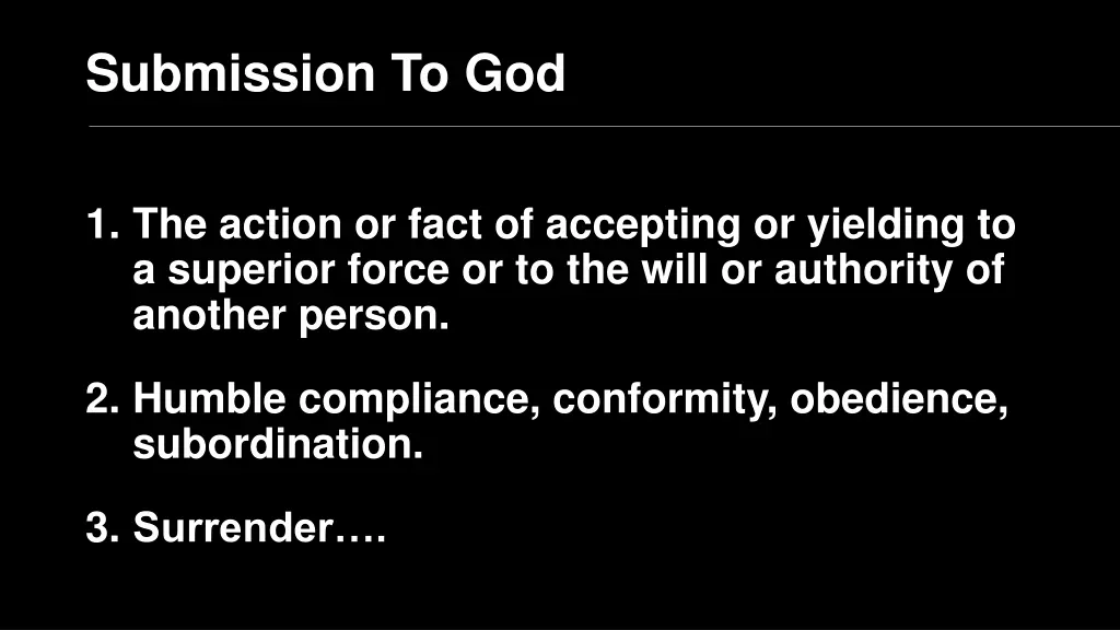 submission to god 1