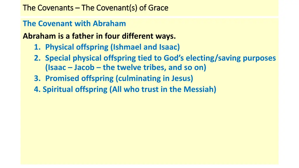 the covenants the covenants the covenant 6