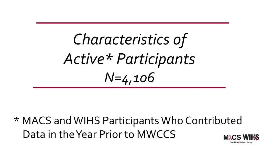 characteristics of active participants n 4 106
