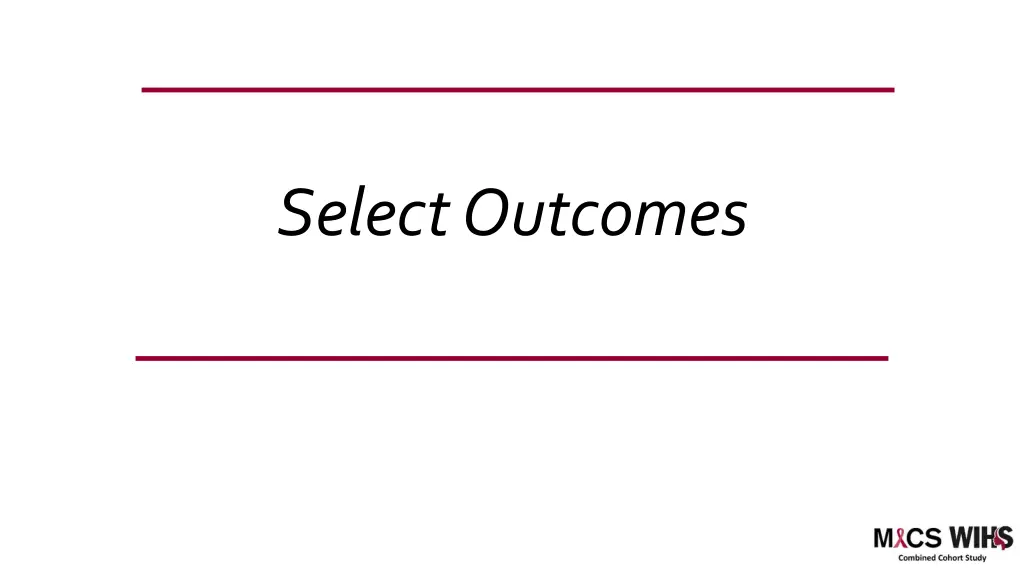 select outcomes