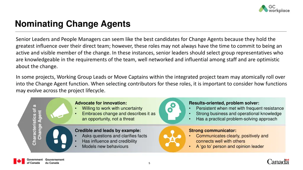 nominating change agents