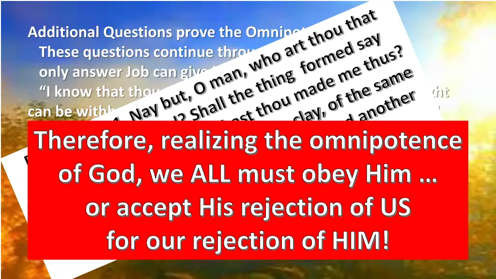 rom 9 20 21 nay but o man who art thou that unto