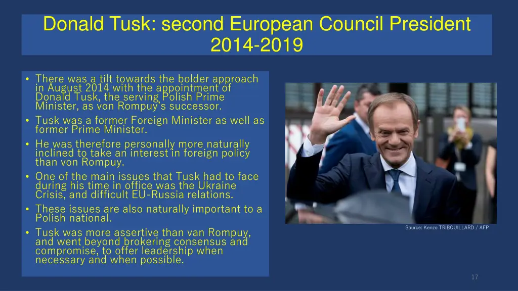 donald tusk second european council president