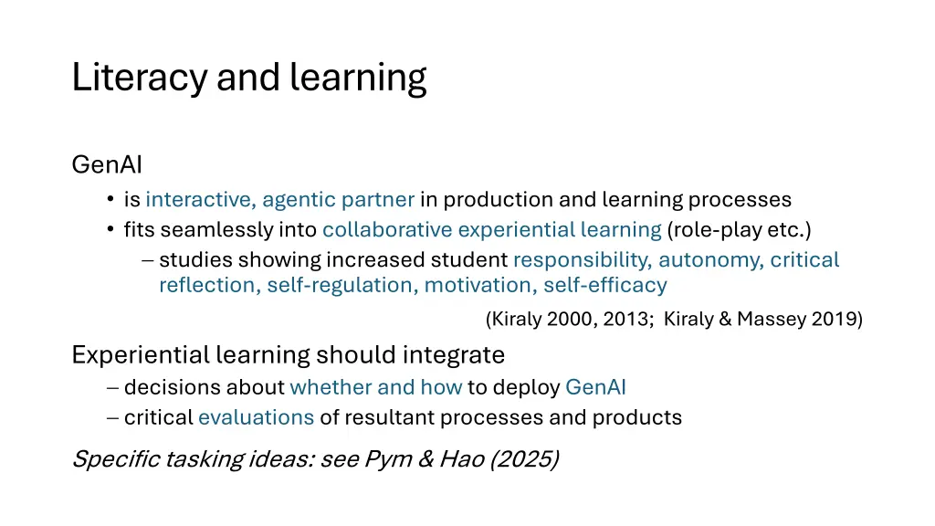 literacy and learning