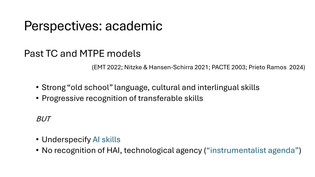 perspectives academic 1