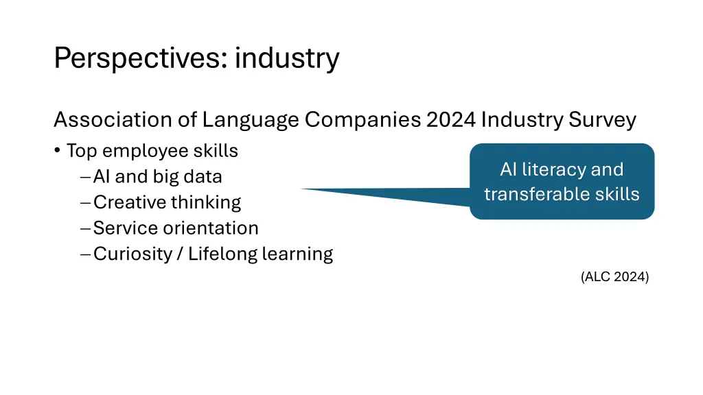 perspectives industry