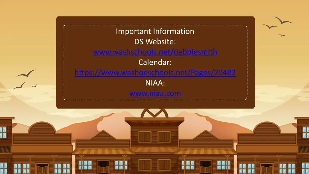 important information ds website www washschools