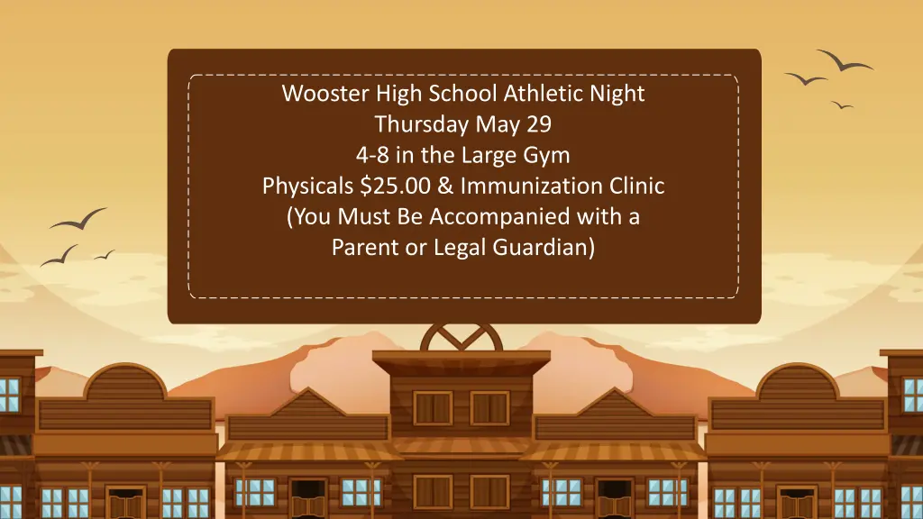 wooster high school athletic night thursday