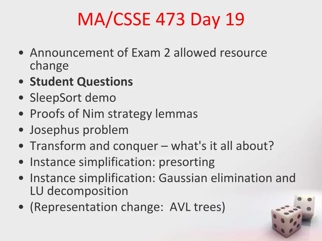 ma csse 473 day 19 1