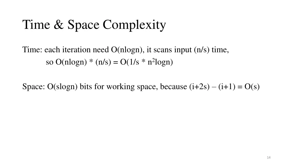 time space complexity 2
