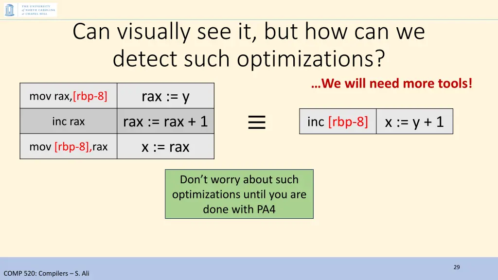 can visually see it but how can we detect such