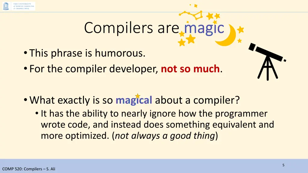 compilers are magic