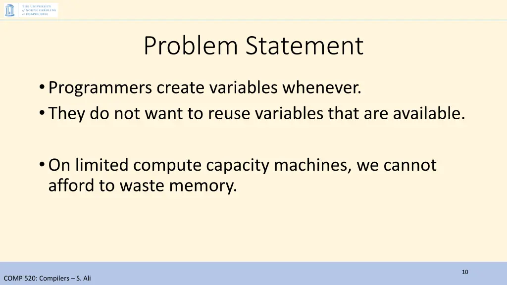 problem statement