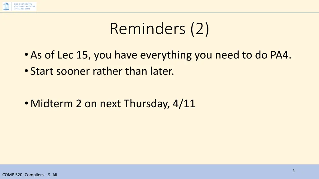 reminders 2