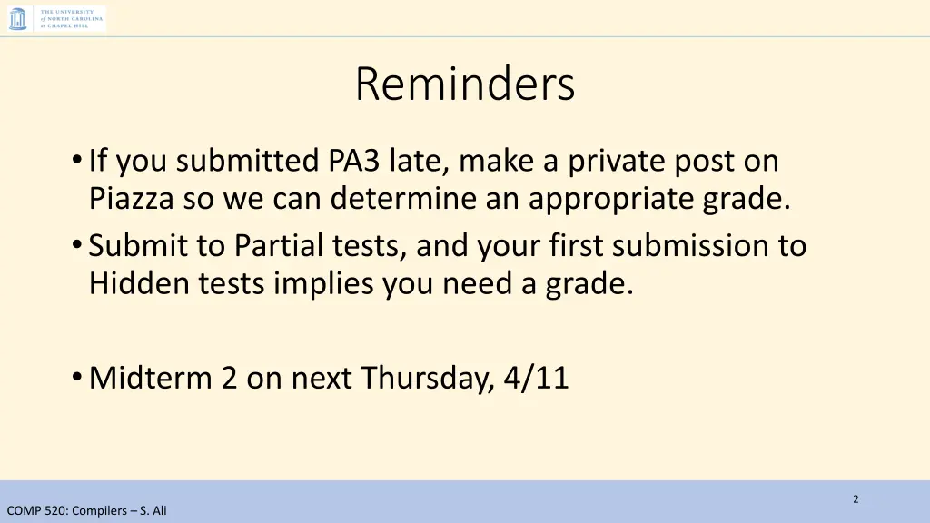reminders