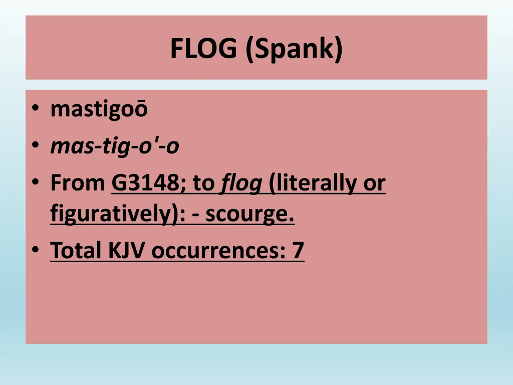 flog spank